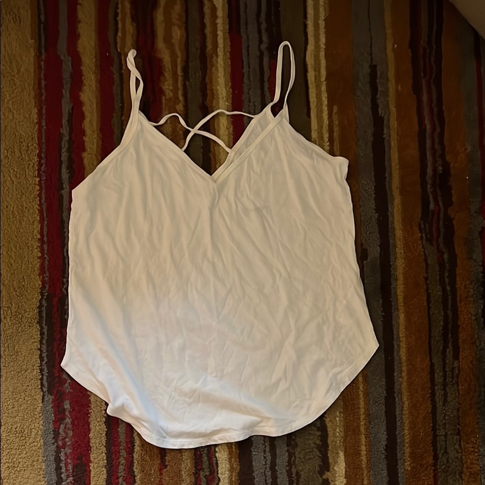 Abercrombie & Fitch White Backless Camisole Top